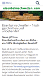 Mobile Screenshot of eisenbahnschwellen.com